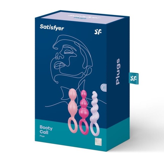 Satisfyer Iepakojumā 3 silikona krāsas spraudņi