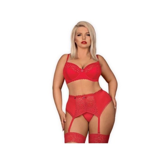 Obsessive Jolierose 3 Pieces Set Red