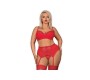 Obsessive Jolierose 3 Pieces Set Red