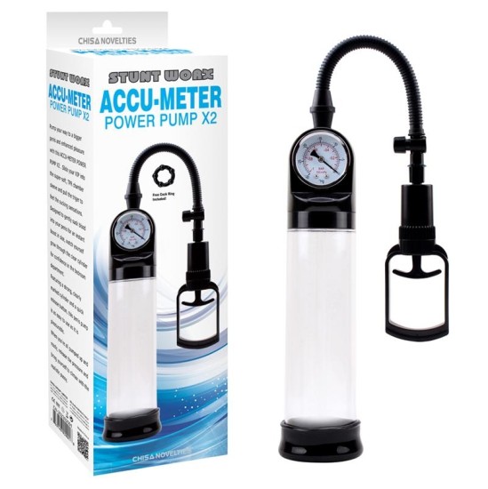 Chisa Masturbator Accu-Meter Power Pump x2