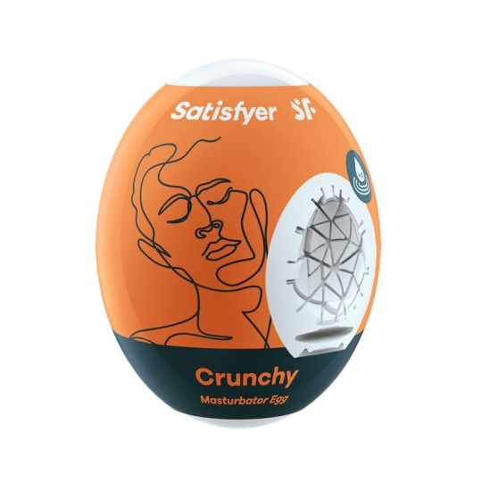 Satisfyer Masturbator Egg Single Crunchy Hydro-Active