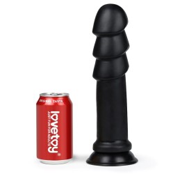 Lovetoy Dildo King izmēra anālais viļņojums 11,25 melns
