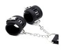 Intoyou Black Shadow Collar with Handcuffs Set Vegan Leather