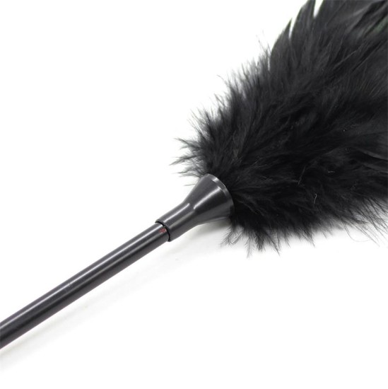 Latetobed Bdsm Line Feather Tickler and Paddle 2 in 1 48 cm Black