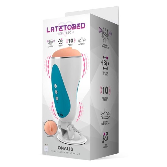 Latetobed Onalis High Tech Masturbator Moan and Vibrator System USB