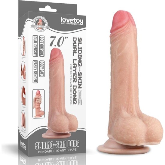 Lovetoy Dildo Sliding 7 Flesh