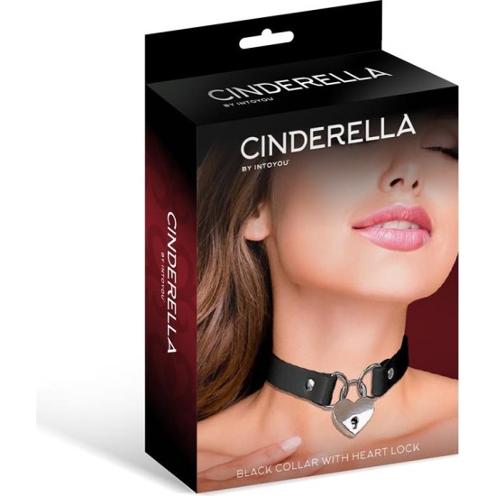 Cinderella Apkakle ar Heart Lock Vegan Leather One Size