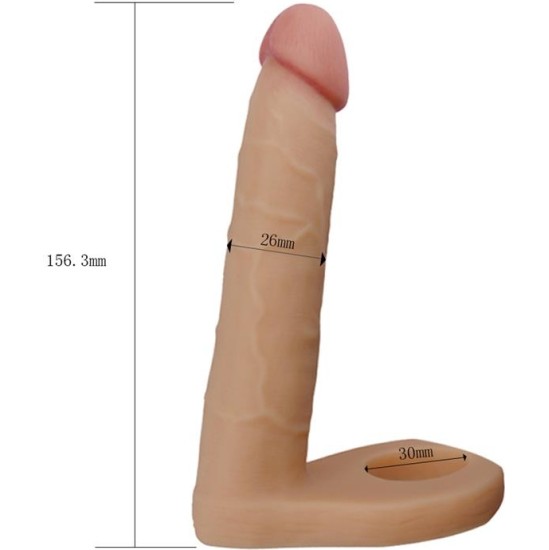 Lovetoy Dildo The Ultra Soft Double 6.25 Flesh