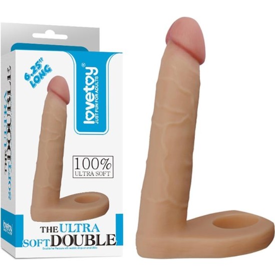 Lovetoy Dildo The Ultra Soft Double 6.25 Flesh