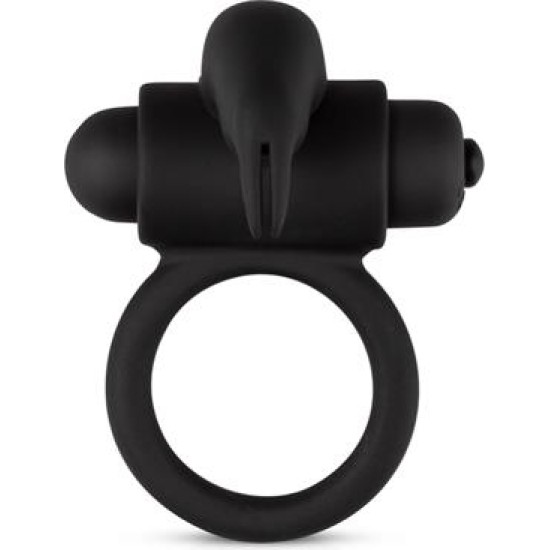 Easytoys Вибрирующее кольцо для пениса Bunny - черное