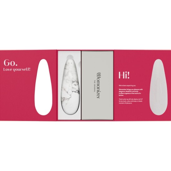 Womanizer MARILYN MONROE CLASSIC 2 CLITORAL STIMULATOR WHITE MARBLE