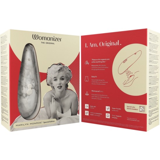 Womanizer MARILYN MONROE CLASSIC 2 CLITORAL STIMULATOR WHITE MARBLE