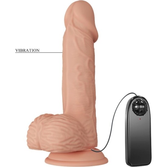 Baile Dildos BAILE — SKAISTĀS VIBRĀCIJAS CATOBLEPAS 20,6 CM NATURAL