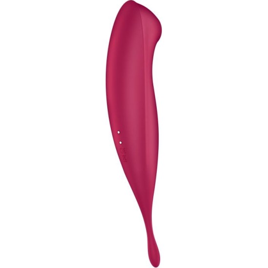 Satisfyer Twirling Pro Clitoris Sucker un Vibe APP Connect Dark Red