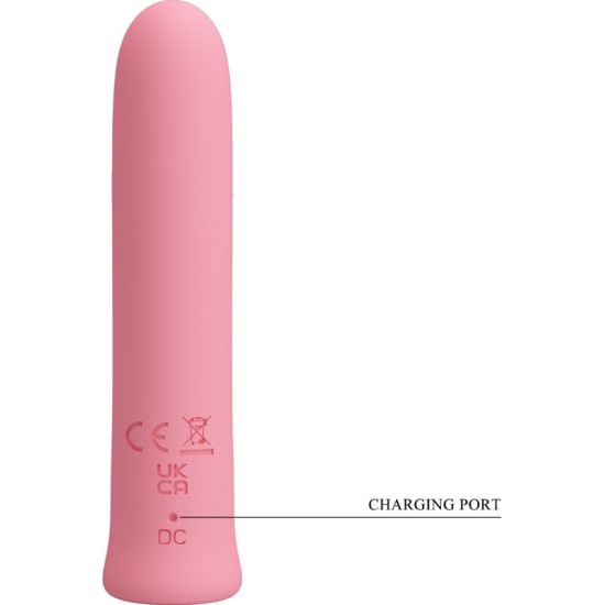 Pretty Love Flirtation PRETTY LOVE – CURTIS MINI SUPER POWER VIBRATOR 12 ROŽINĖS SILIKONINĖS VIBRAVIMO