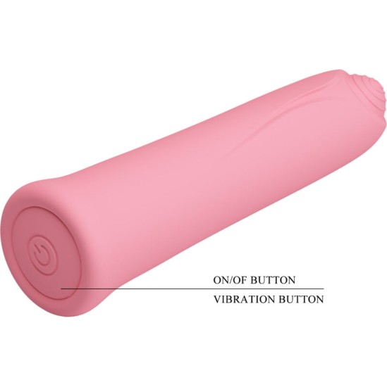 Pretty Love Flirtation PRETTY LOVE – CURTIS MINI SUPER POWER VIBRATOR 12 ROOSA SILIKOONVIBRATSIOONIGA