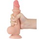 Lovetoy Bīdāmās ādas divslāņu dildo 7.5