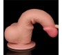 Lovetoy Bīdāmās ādas divslāņu dildo 7.5