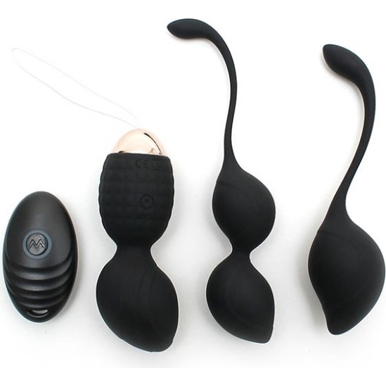 Rimba Toys Vibrating Kegel Ball Set Rimini Black