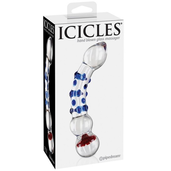 Icicles НОМЕР 18 РУЧНОЙ СТЕКЛЯННЫЙ МАССАЖЕР