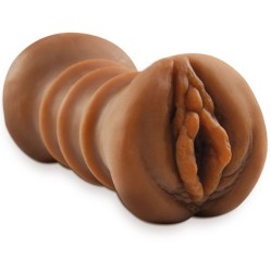 Fetish Fantasy Extreme REALISTIC DOUBLE ENTRY MASTURBATOR VAGINA & ANO BROWN