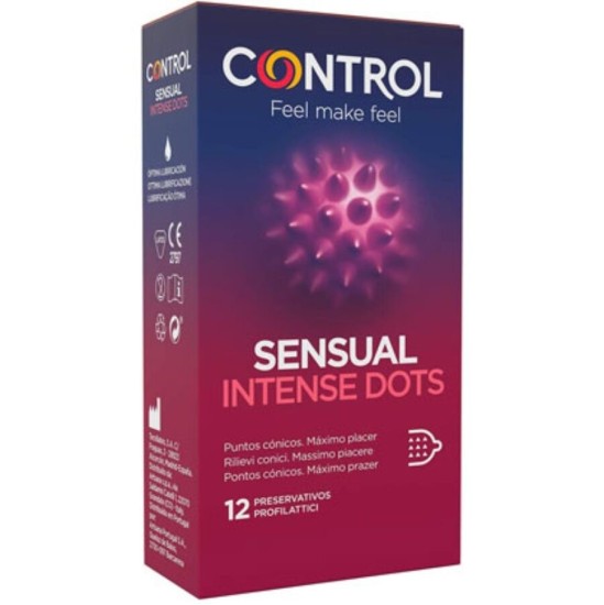 Control Condoms ПРЕЗЕРВАТИВЫ КОНТРОЛЬНЫЕ ШИПЫ С КОНИЧЕСКИМИ ТОЧКАМИ 12 ЕДИНИЦ.