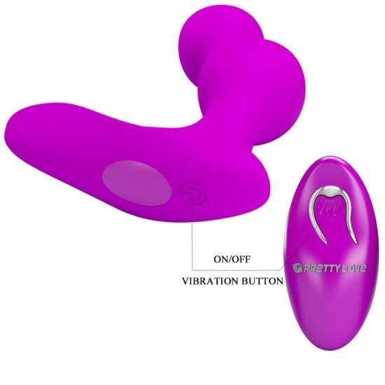 Pretty Love C-Type PRETTY LOVE - TERRANCE ANAL VIBRATOR MASSAGER WITH REMOTE CONTROL