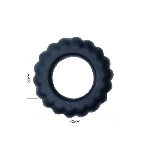 Baile For Him BAILE TITAN COCKRING BLACK 2CM