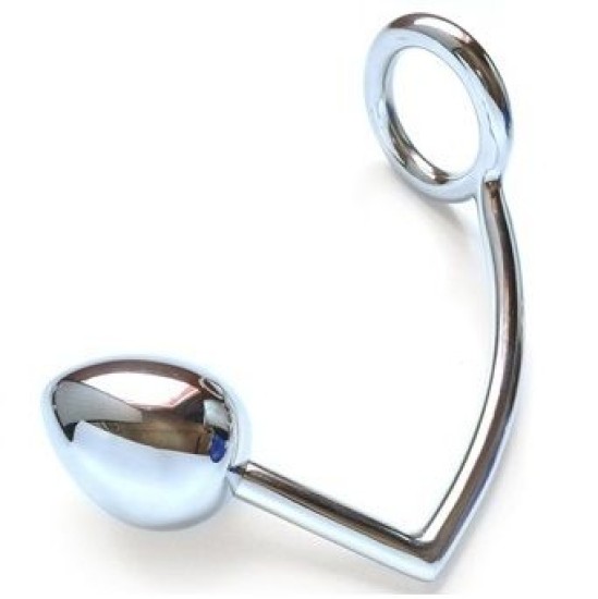 Metal Hard RING WITH ANAL HOOK 50MM