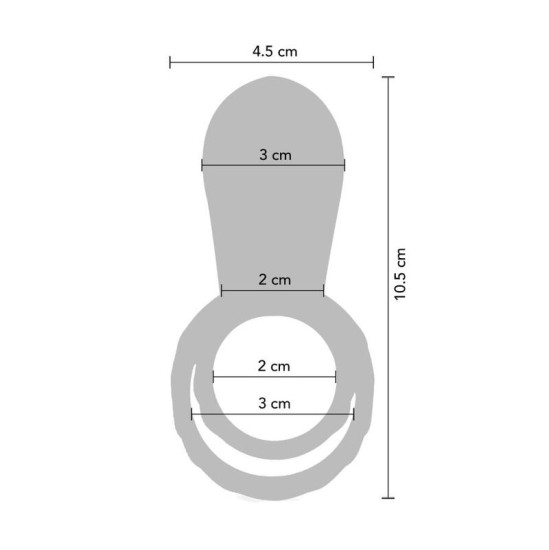 Xocoon PAARIDE STIMULAATORI RING FUCCHIA