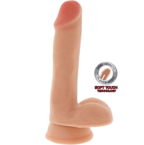 Get Real DUĀLĀ BLĪVUMA DILDO 17 CM Bumbiņu ĀDA