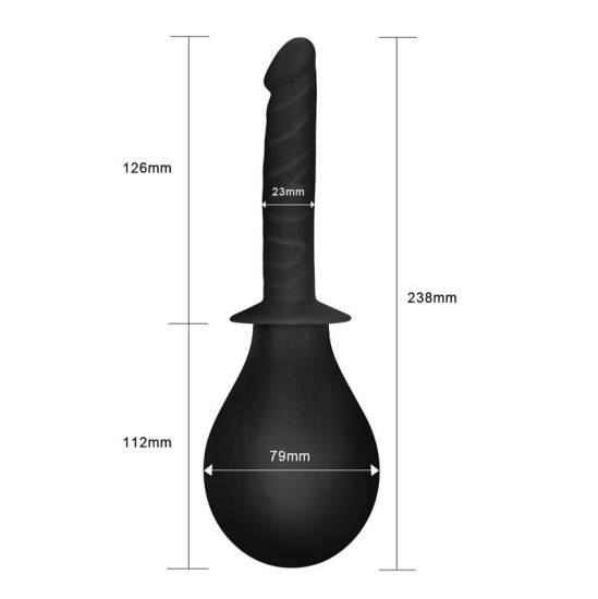 Lovetoy Deluxe Anal Douche Black