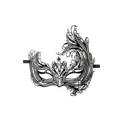 Easytoys Metal Mask Asymmetrical Black