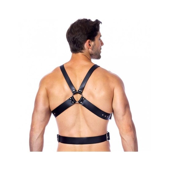 Bondage Play Adjustable Leather Harness