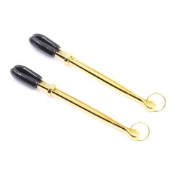 Latetobed Bdsm Line Krūšu spailes Metāla melns/zelts