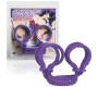 Tlc® JAPANESE SILK LOVE ROPE ANKLE CUFFS PURPLE