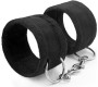 Crushious TOUGH LOVE VELCRO HANDCUFFS WITH EXTRA 40CM CHAIN BLACK