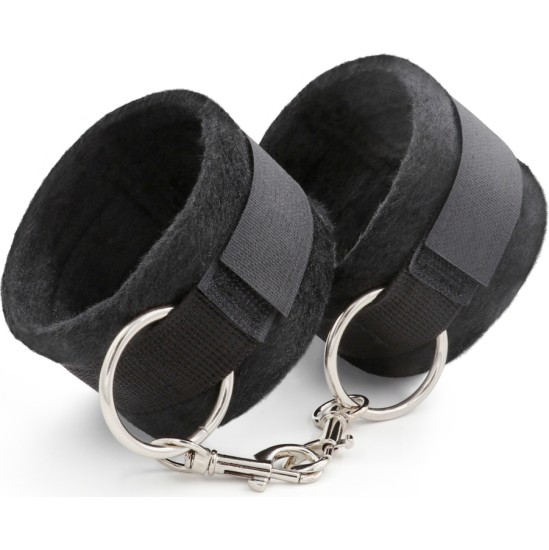 Crushious TOUGH LOVE VELCRO HANDCUFFS WITH EXTRA 40CM CHAIN BLACK