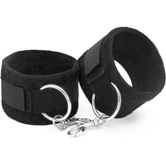 Crushious TOUGH LOVE VELCRO HANDCUFFS WITH EXTRA 40CM CHAIN BLACK