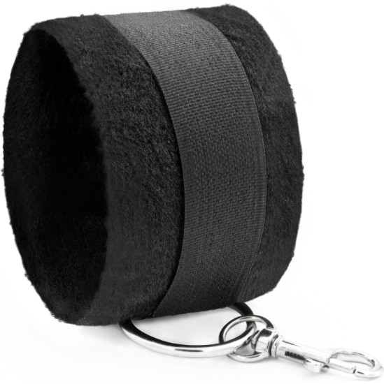 Crushious TOUGH LOVE VELCRO HANDCUFFS WITH EXTRA 40CM CHAIN BLACK