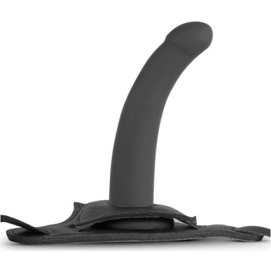 Easytoys Zirglieta ar silikona dildo - melna