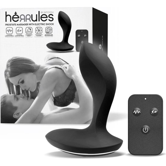 Herrules Prostate Massager with Electric Shock and Vibration and Remote Control