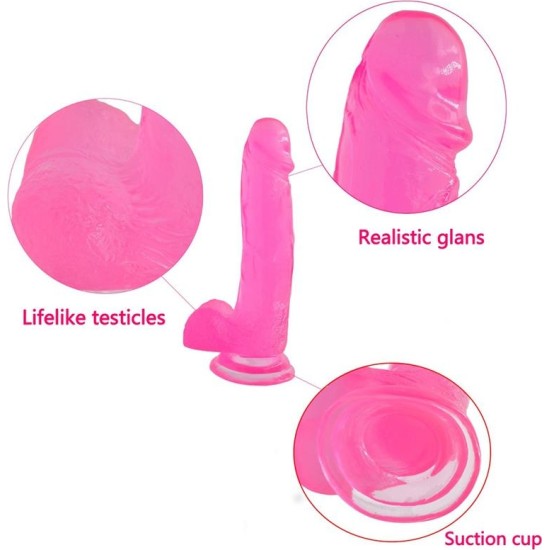 Lovetoy Dildo Jelly Studs 8 Rozā