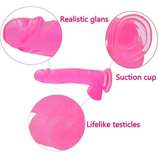 Lovetoy Dildo Jelly Studs 8 Pink