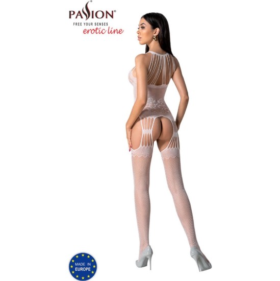 Passion Woman Tīkliņtērps PASSION - BS095 Balta BODYSTOCKING Viens izmērs