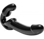 Strap U Revolverio dirželis be petnešėlių ant G-Spot Dildo Black