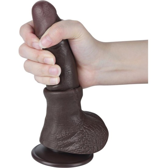 Lovetoy Sliding Skin Dual Layer Dildo 7.5