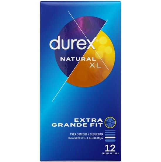 Durex Natural XL prezervatīvi 12 gab