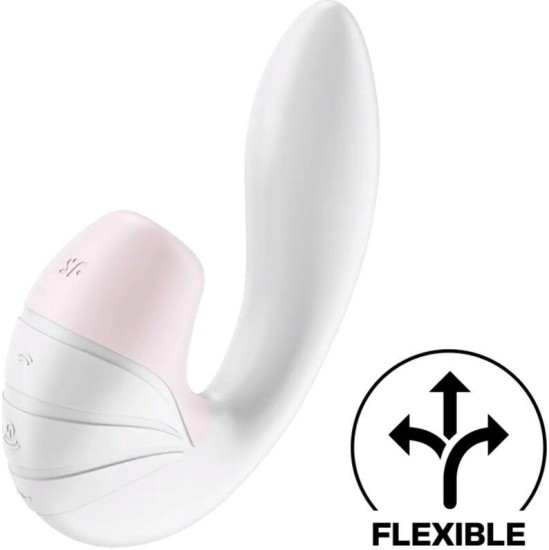 Satisfyer Supernova Clitoris Sucker un Vibe Super Flexible USB White