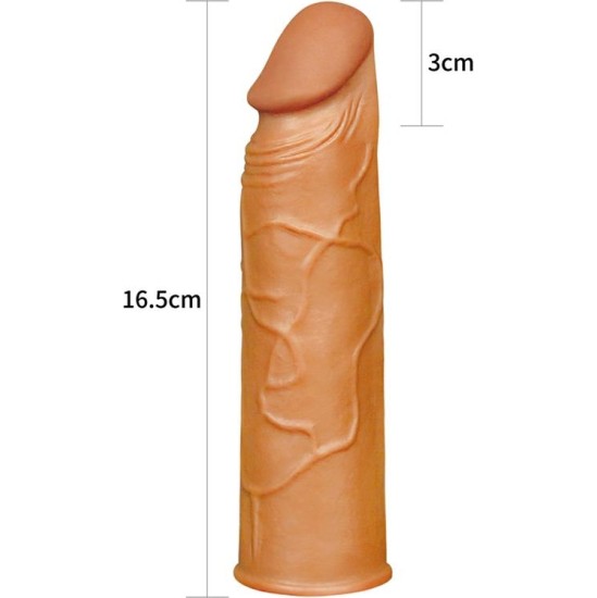 Lovetoy Penis Sleeve Pleasure X Tender Brown